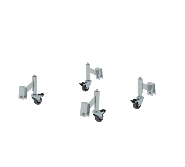 Roues à freins ressort, pr marchepied rigide alu | © MUNK GmbH