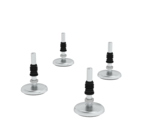 Fußplatten für Aluminium-Arbeitspodest starr,  | © MUNK GmbH