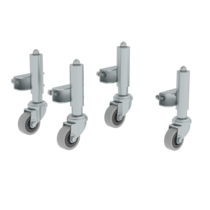 Roues à freins ressort pr marchepieds à 2 marches | © MUNK GmbH