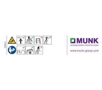Autocollant avec instructions d’utilisation | © MUNK GmbH