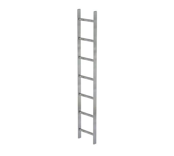 Shaft ladder, galv. st., 300 mm clear width 7 rgs | © MUNK GmbH