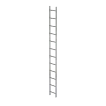 Shaft ladder, galv. st., 300 mm clear width 12 rgs | © MUNK GmbH