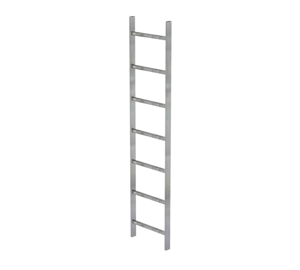 Shaft ladder, galv. st., 400 mm clear width 7 rgs | © MUNK GmbH