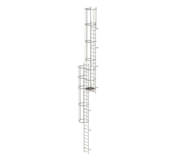 Mult-fl.vert. ladder w.back prot, st.stl. 12.12 m | © MUNK GmbH
