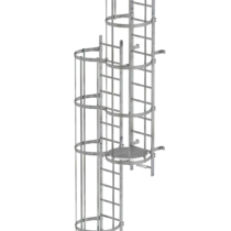 Mult-fl.vert. ladder w.back prot, gal.stl. 12.12 m | © MUNK GmbH