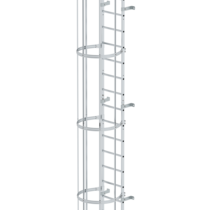 Sing.fl. vertical ladder w.bk prot.br.alu.10.72m | © MUNK GmbH
