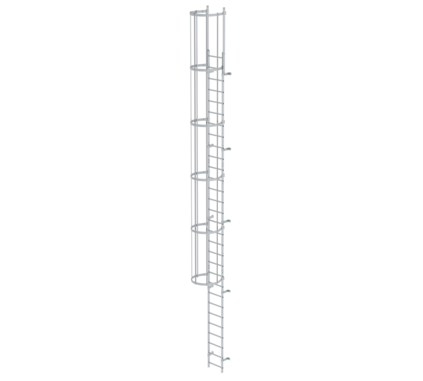Sing.fl. vertical ladder w.bk prot.anod.alu.9.60m | © MUNK GmbH