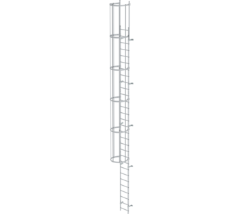 Sing.fl. vertical ladder w.bk prot.anod.alu.9.60m | © MUNK GmbH