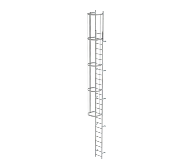 Sing-fl.vert. ladder w.back prot, gal.stl. 8.48 m | © MUNK GmbH