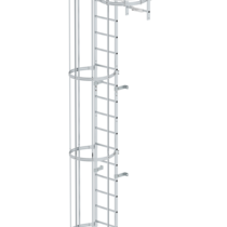 Multi.fl. vertical ladder w.bk prot.br.alu.11.84m | © MUNK GmbH