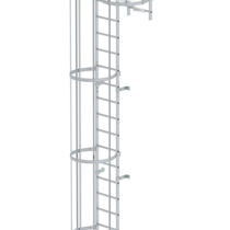 Multi.fl.vertical ladder w.bk prot.anod.alu.11.84m | © MUNK GmbH