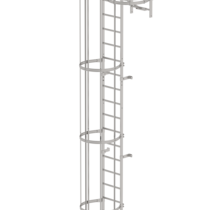 Multi.fl. vertical ladder w.bk prot.st.st.11.84m | © MUNK GmbH