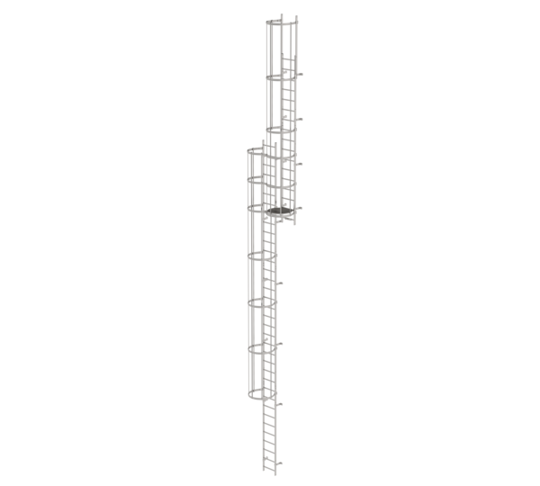 Multi.fl. vertical ladder w.bk prot.st.st.13.80m | © MUNK GmbH
