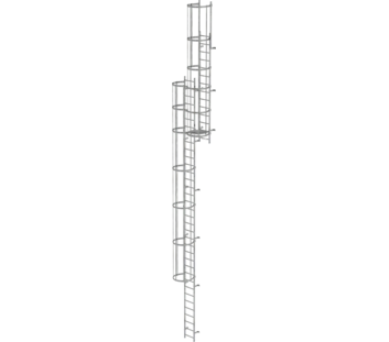 Multi.fl. vertical ladder w.bk prot.gal.st.12.96m | © MUNK GmbH