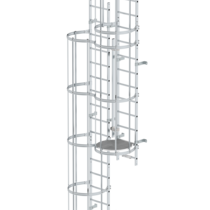 Mult-fl.vert. ladder w.back prot, br. alu 12.12 m | © MUNK GmbH