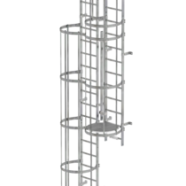 Mult-fl.vert. ladder w.back prot, gal.stl. 12.12 m | © MUNK GmbH