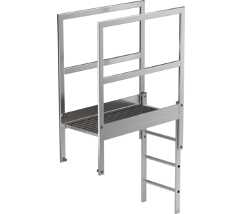 Attika-Überstieg Aluminium blank Länge 1200 mm | © MUNK GmbH