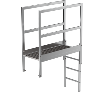 Roof parapet bridge bright alu. L=1400mm  | © MUNK GmbH