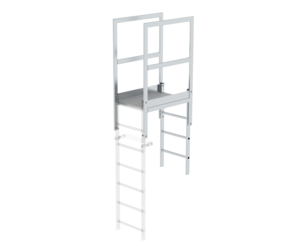 Passage d'acrotère en aluminium brut, longueur 930 mm | © MUNK GmbH Passerelle pr acrotère alu brut, longueur 930mm  | © MUNK GmbH