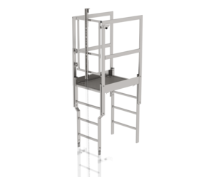 Roof parapet bridge with safety doors st. steel | © MUNK GmbH