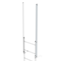 Exit side-rail straight bright alu. L=1600mm  | © MUNK GmbH