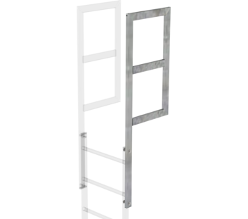 Exit side-rail w.railing gal.st. 1600mm | © MUNK GmbH