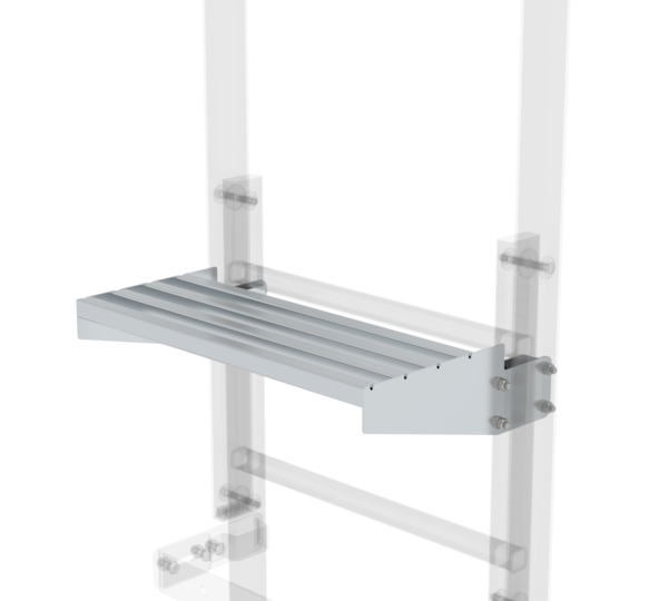 Exit step bright aluminium 520x250mm | © MUNK GmbH