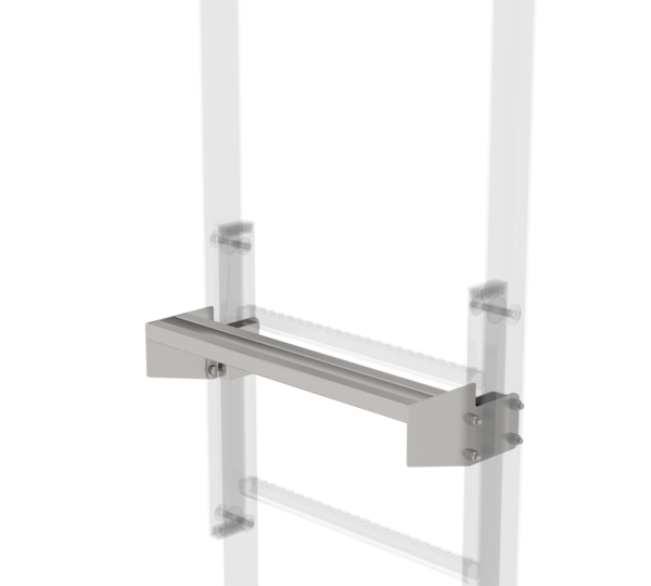 Marche de sortie inox 520x100-300mm, écart 150mm | © MUNK GmbH