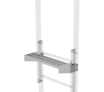 Exit step st. steel 520x100-300mm, clear.=200mm | © MUNK GmbH