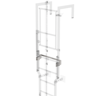 Ausstiegstritt Edelstahl 620mm, Spaltmaß 100mm | © MUNK GmbH