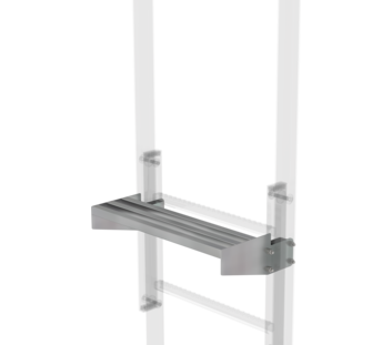 Marche de sortie en acier galvanisé, 520x200mm | © MUNK GmbH