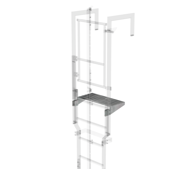 Exit step galv.st.620x300mm, 300mm clearance | © MUNK GmbH