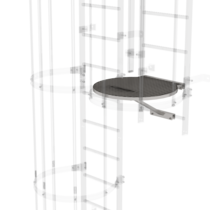 Transfer pf. betw.ladder sect. Ø700mm, st.st. | © MUNK GmbH