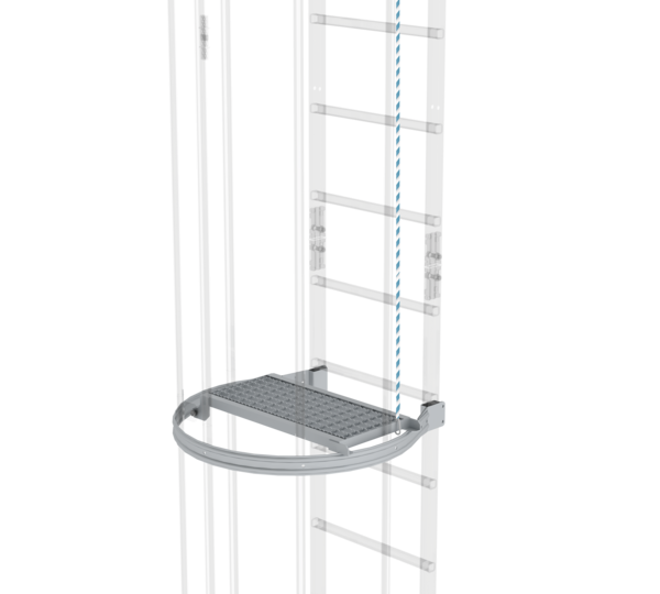 Zwischenplattform klappbar alu-eloxiert | © MUNK GmbH