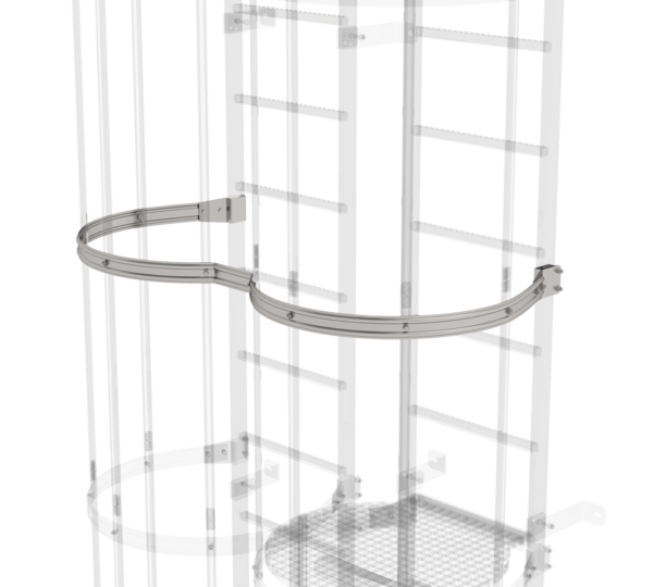 Back protection hoop offset version, st. steel | © MUNK GmbH