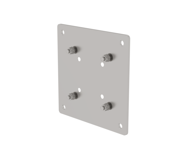 Plaque d’adaptateur en inox 100x100mm, 150x150mm | © MUNK GmbH