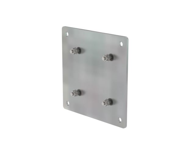 Adapterplatte Edelstahl 150x150mm  | © MUNK GmbH