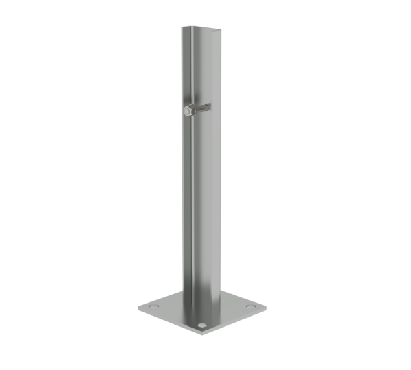 Foot plate for floor installation, galv. steel | © MUNK GmbH