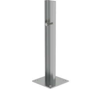 Foot plate for floor installation, galv. steel | © MUNK GmbH