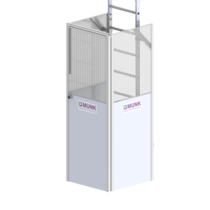 Enclosure with panic lock, galv. st./br. alu. | © MUNK GmbH