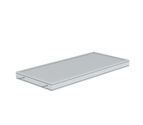 Platform, grooved alu. 1860x850 mm | © MUNK GmbH