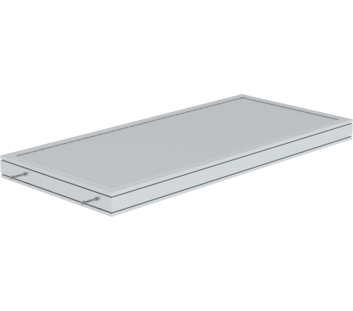 Plattform Aluminium geriffelt 1860x850 mm | © MUNK GmbH