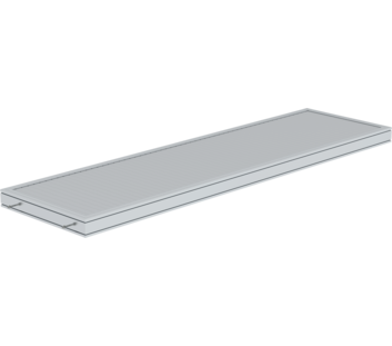 Plate-forme en aluminium striée 3060x850mm | © MUNK GmbH