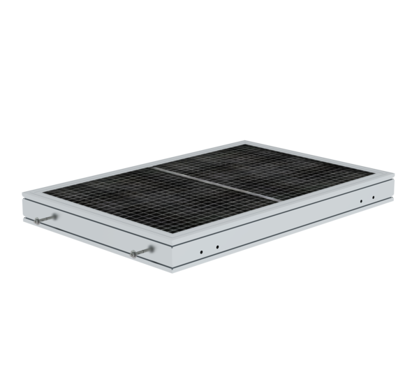 Plateforme passerelle 1260 mm Revêtement caillebotis en acier | © MUNK GmbH