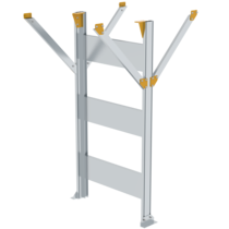 Support pf H. 1,250-2,499 mm, mod.walkway system | © MUNK GmbH