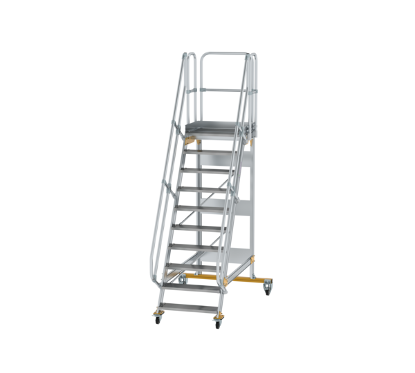 Plattformtreppe 60° fahrbar Stufenbreite 800 mm, 10 Stufen | © MUNK GmbH Plattformtreppe 60° fahrbar St.br. 800 mm, 10 St. | © MUNK GmbH