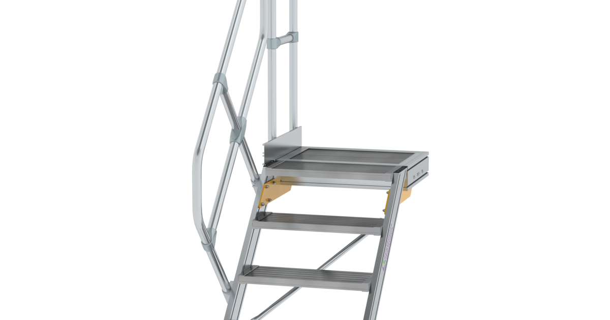 洋書 Treppen - Technik Treppe mit Plattform 45° Stufenbreite 600 mm, 4 Stufen