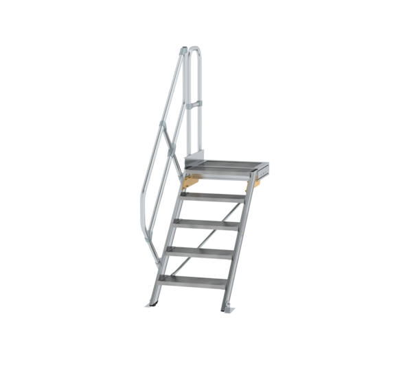 Esc. PF 45° larg. mar. 600 mm, 5 mar., alu strié | © MUNK GmbH