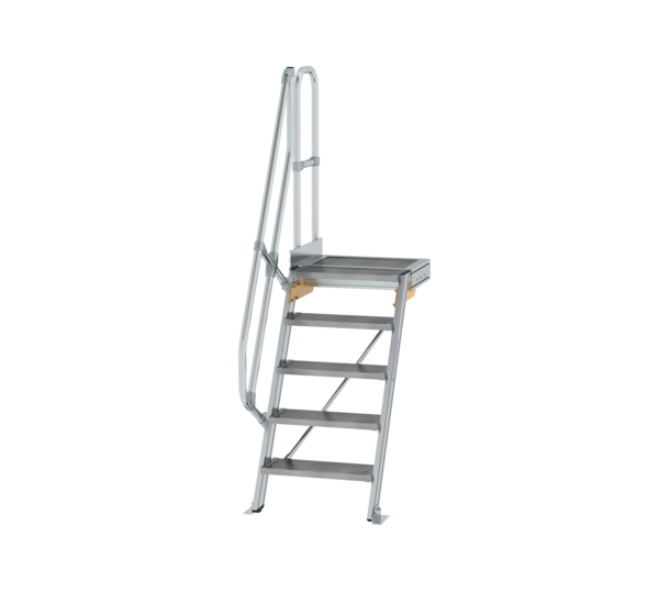 Treppe m. PF 60° St.br. 600 mm, 5 St., Alu ger. | © MUNK GmbH