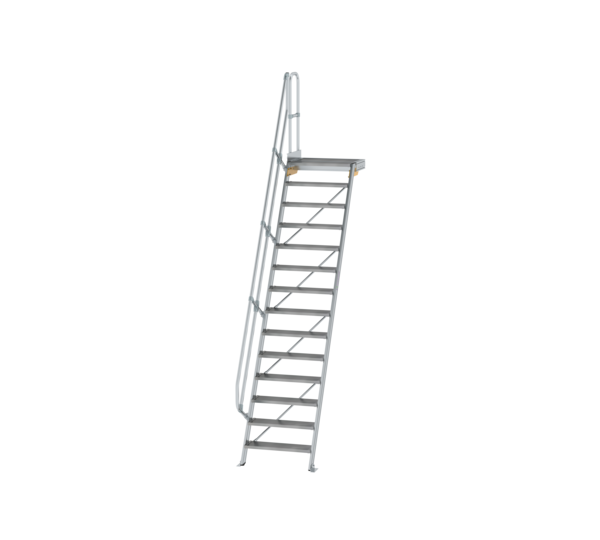 Esc. p-f 60° larg. mar. 800 mm, 14 mar., alu strié | © MUNK GmbH